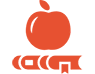 K - 12 Icon - Apple and Book