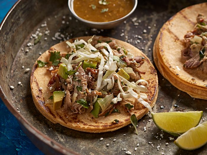 PORK CARNITAS CHILE VERDE TACOS