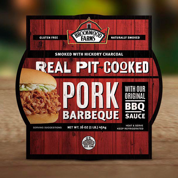 PULLED PORK BBQ WITH TANGY WESTERN BBQ SAUCE retail packaging